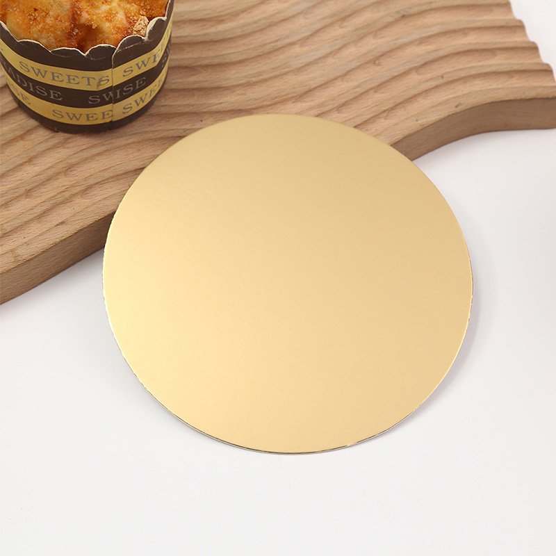 Food-graded 8inch 10inch Gold White Cake Boards Round, for Cake DIY, Dessert Display Gold cake board with birthday cake – 10 inch round base for celebrations