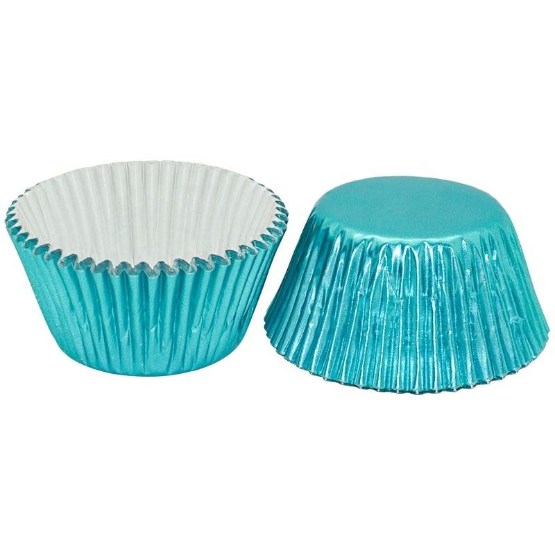 Wholesale Navy Blue Foil Baking Cups for Bakeries and Cafes Wholesale navy blue foil baking cups
