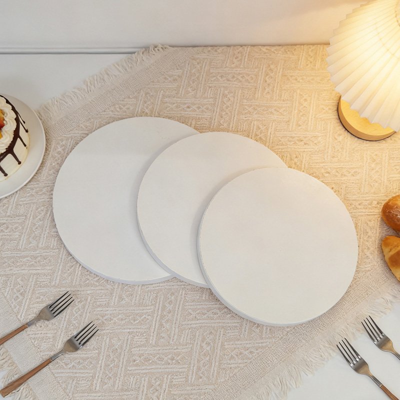 Round Thick Cardboard Cake Boards 8,10 & 12 Inch in Gold White Black Sliver Round cardboard cake boards bulk pack – wholesale bases for pastry shops
