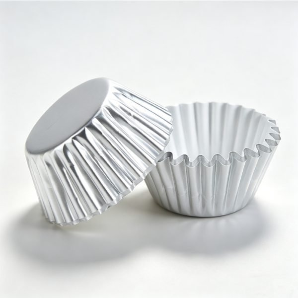 Sliver foil baking paper cup