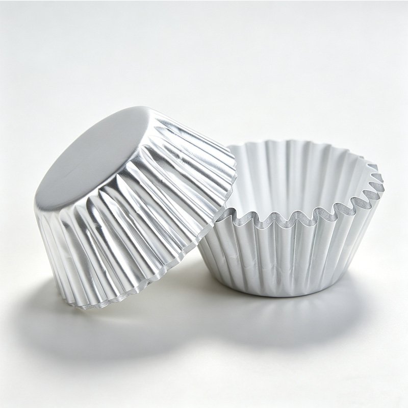 Customizable Logo Bulk Factory Direct Sliver Foil Baking Paper Cup Sliver foil baking paper cup