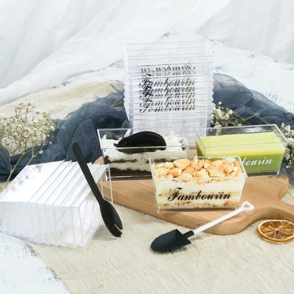 140ml rectangular dessert cups
