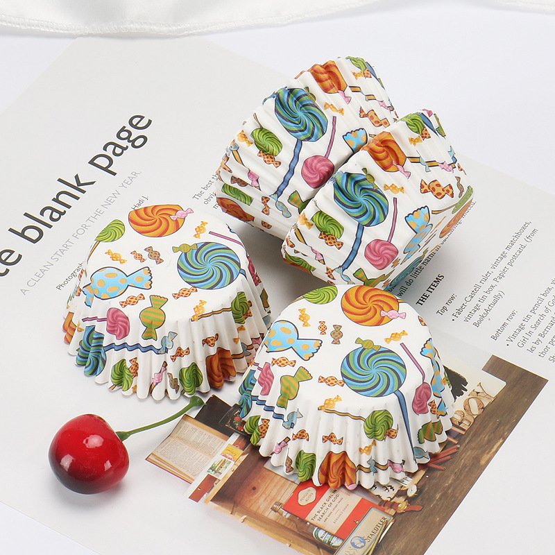 Heat Resistant Colorful Bake Paper Cups Muffin Cupcake Liners Wholesale baking cups multicolor paper baking cups for dessert tables