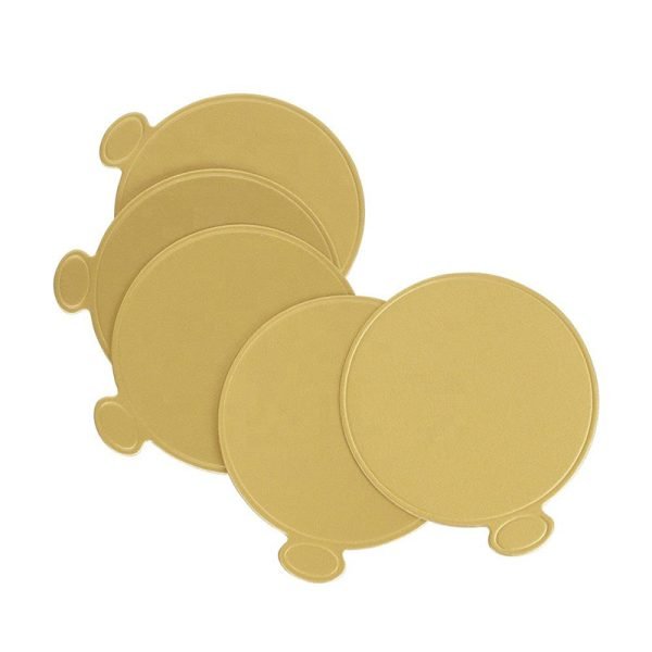 Gold dessert trays
