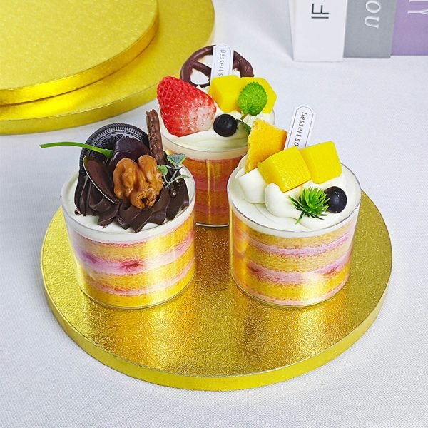 12inch gold round cake drum