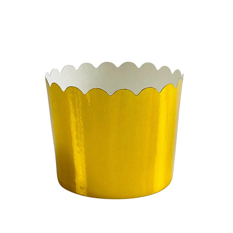 Accept Custom Muffin Paper Cup Cake Liners Gold Wrapper Baking Tools Muffin paper cup standard size for baking cupcakes and pastries