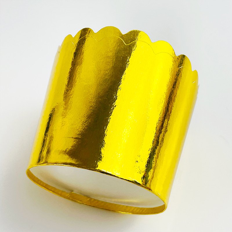 Accept Custom Muffin Paper Cup Cake Liners Gold Wrapper Baking Tools Exquisite workmanship and high quality golden muffin cup