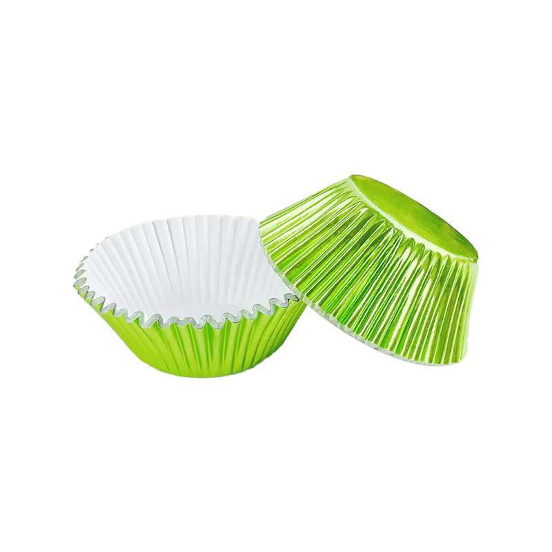 5cm Red Foil Cupcake Liners Greaseproof Metallic Baking Cups for Parties and Weddings 5cm green foil cupcake liners greaseproof metallic baking cups