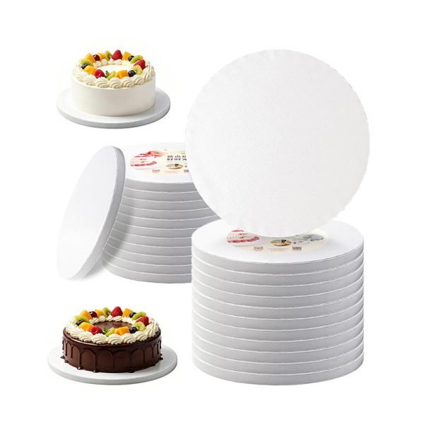 White round corrugated cake drums