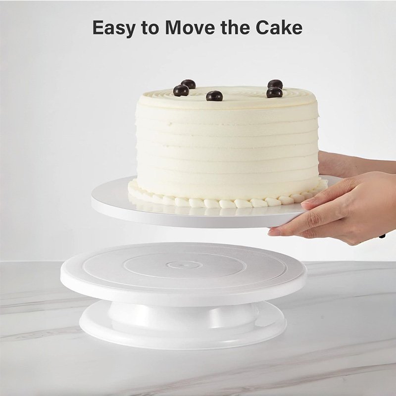 White Round Paper Corrugated Cake Drums for Cake Decorating Greaseproof white round corrugated cake drums oil resistant for creamy cakes and pastries