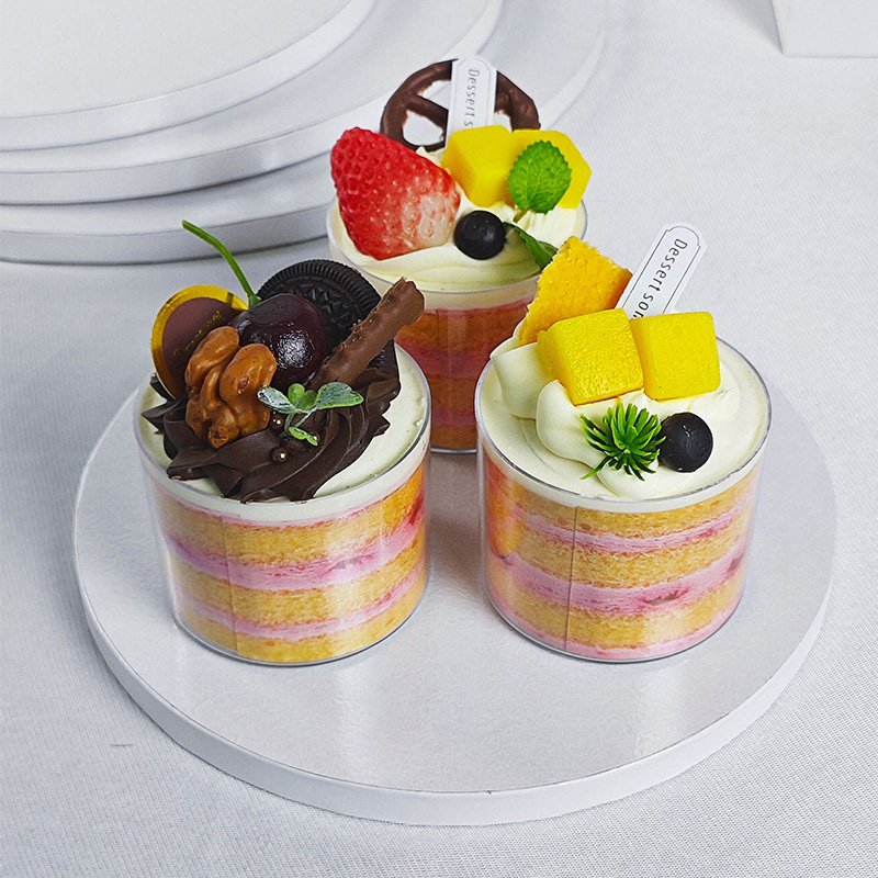 White Round Paper Corrugated Cake Drums for Cake Decorating Affordable white round corrugated cake drums cost effective for home baking and parties